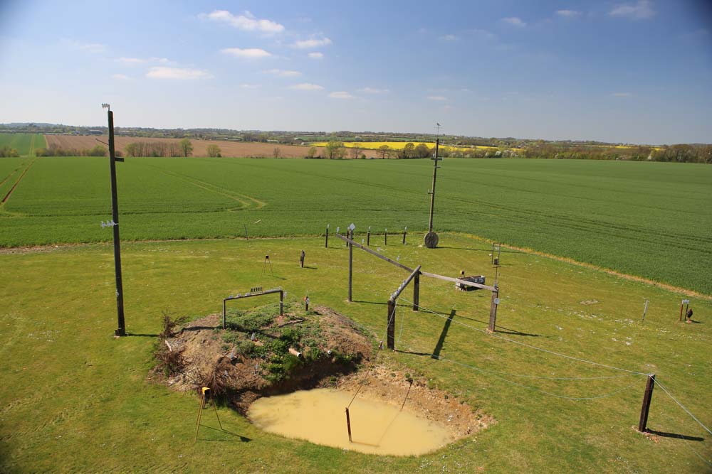 The outdoor shooting range at Pete’s Airgun Farm in Essex