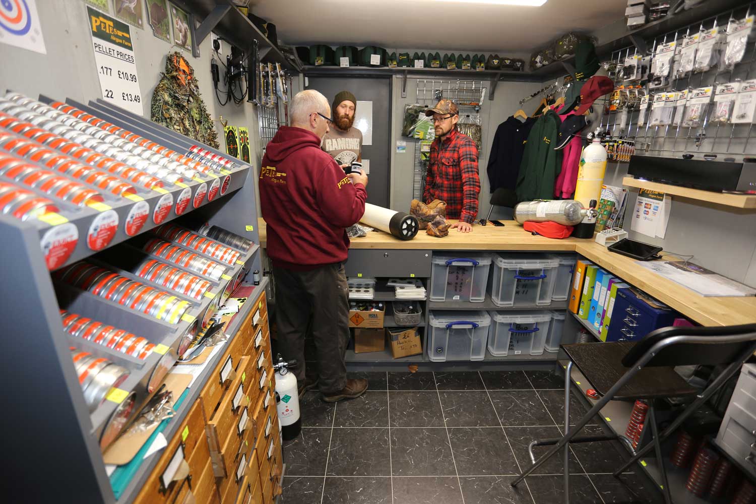 The Gun Shop at Pete’s Airgun Farm in Essex