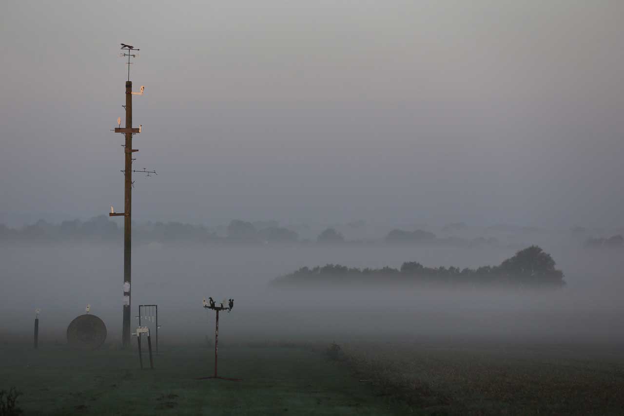 The outdoor shooting range at Pete’s Airgun Farm in Essex