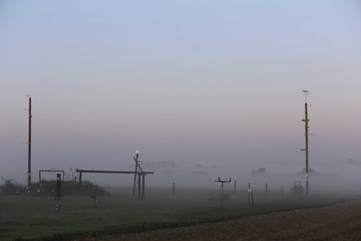 The outdoor shooting range at Pete’s Airgun Farm in Essex