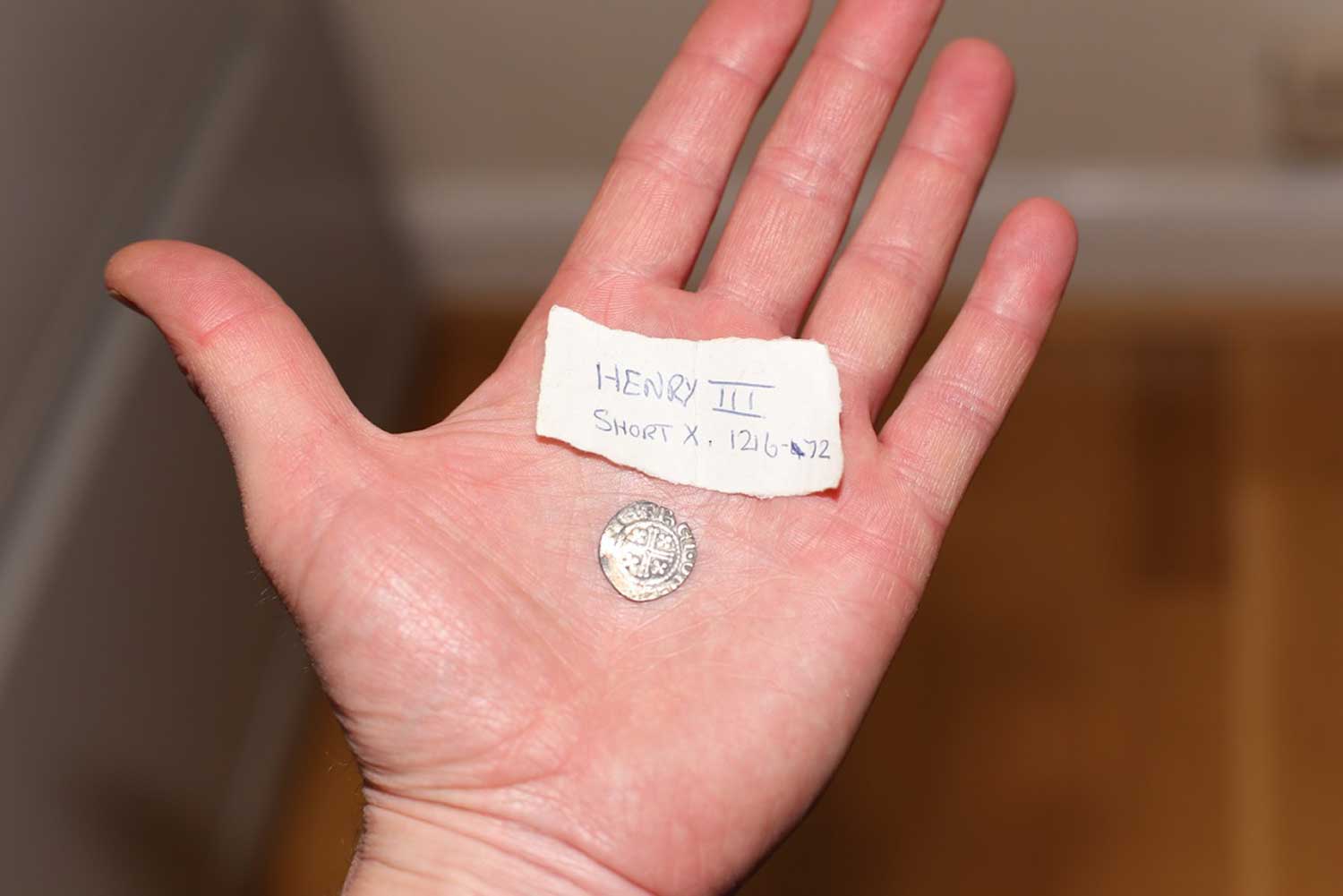 Henry III Coin found on the Farm