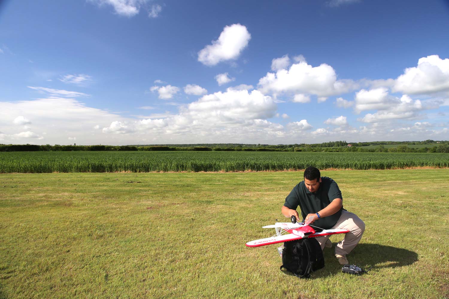 Model Aircraft Flying at Pete’s Airgun Farm in Essex