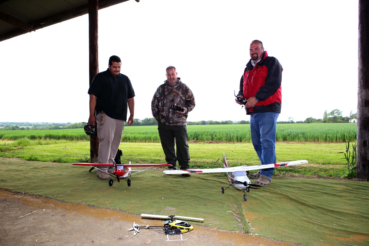 Model Aircraft Flying at Pete’s Airgun Farm in Essex