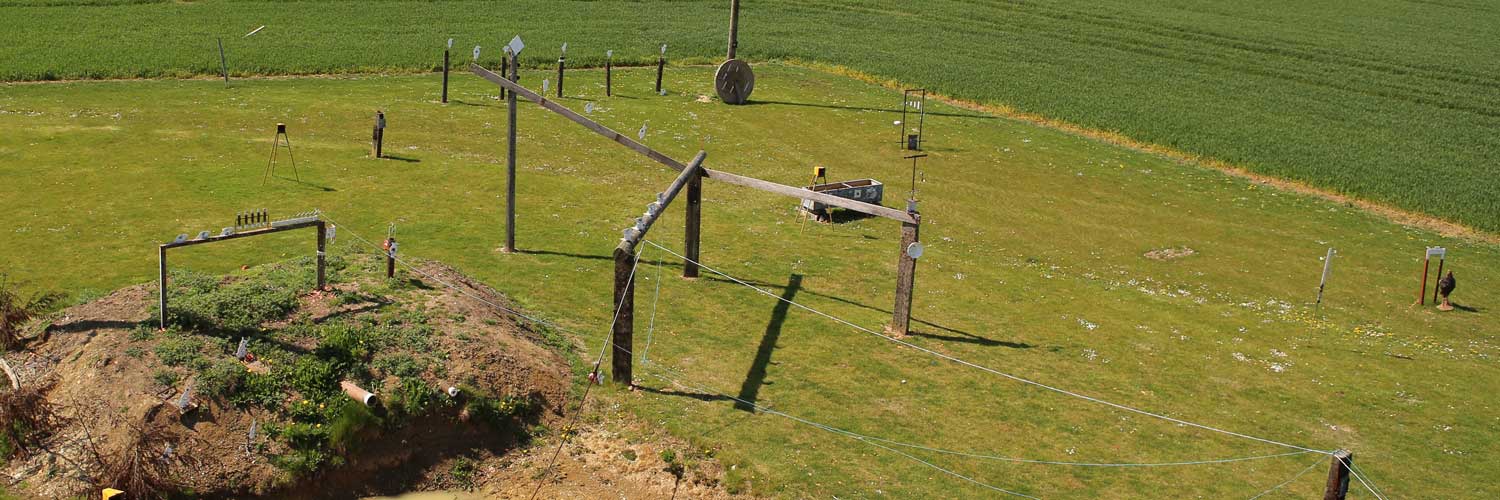 The outdoor air-rifle shooting range at Pete's Airgun Farm