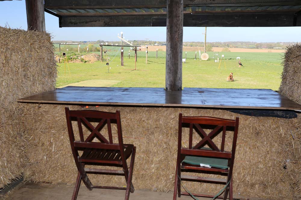 The outdoor shooting range at Pete’s Airgun Farm in Essex