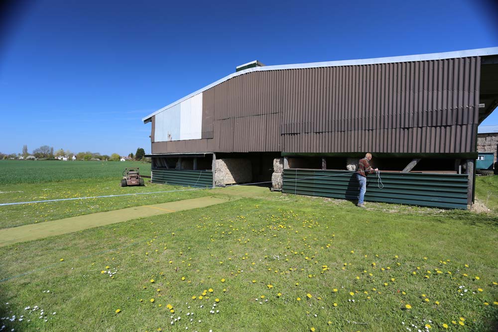 The outdoor shooting range at Pete’s Airgun Farm in Essex