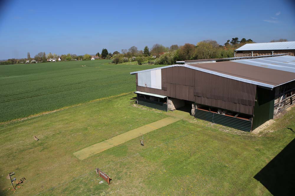 The outdoor shooting range at Pete’s Airgun Farm in Essex