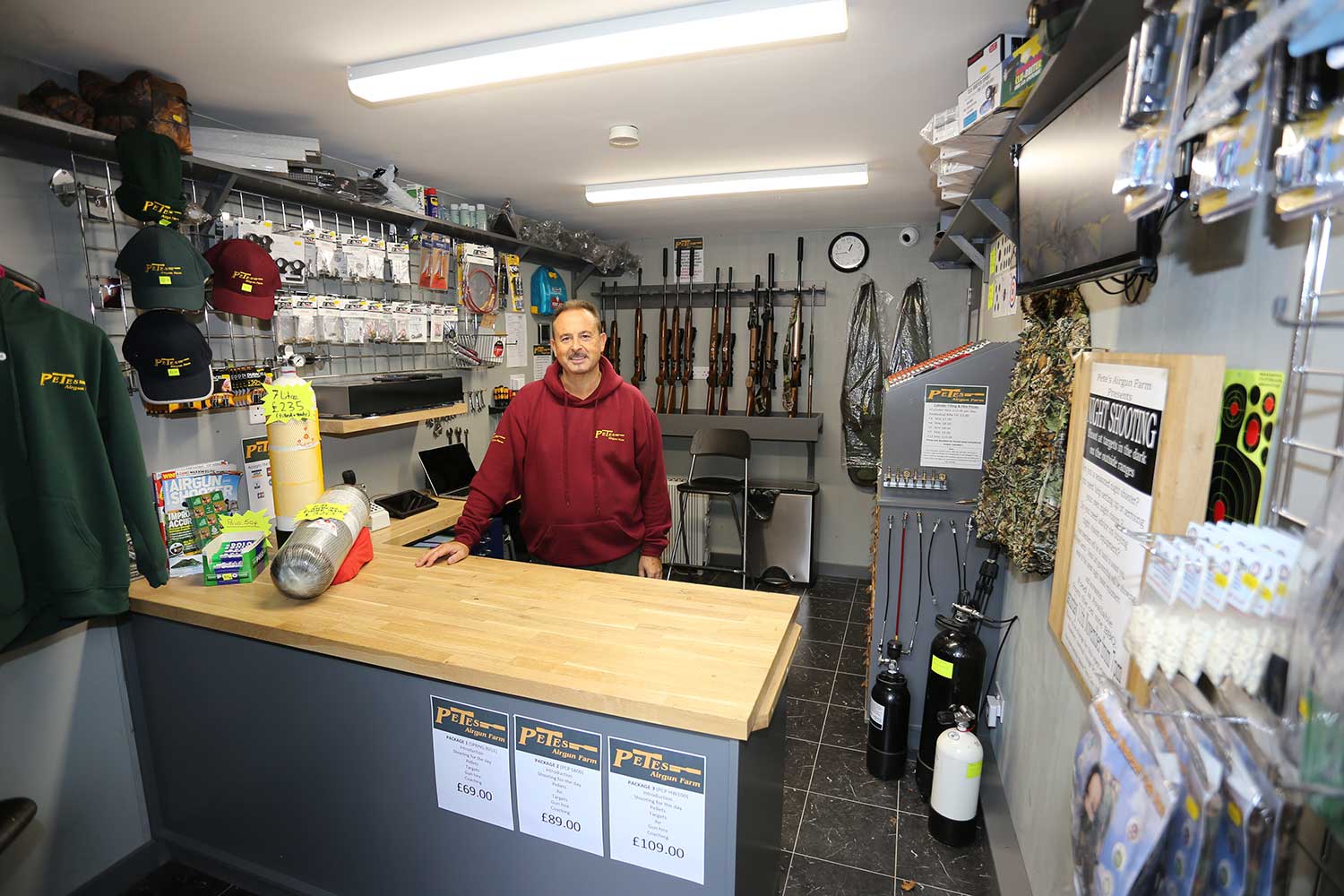 The Gun Shop at Pete’s Airgun Farm in Essex
